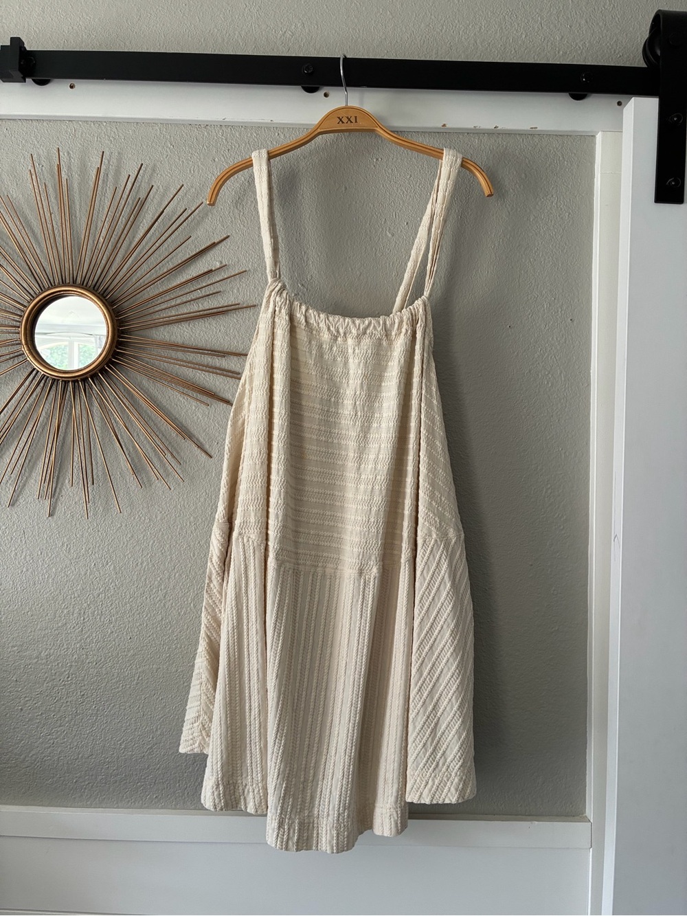 Free People Cream Mini Sundress